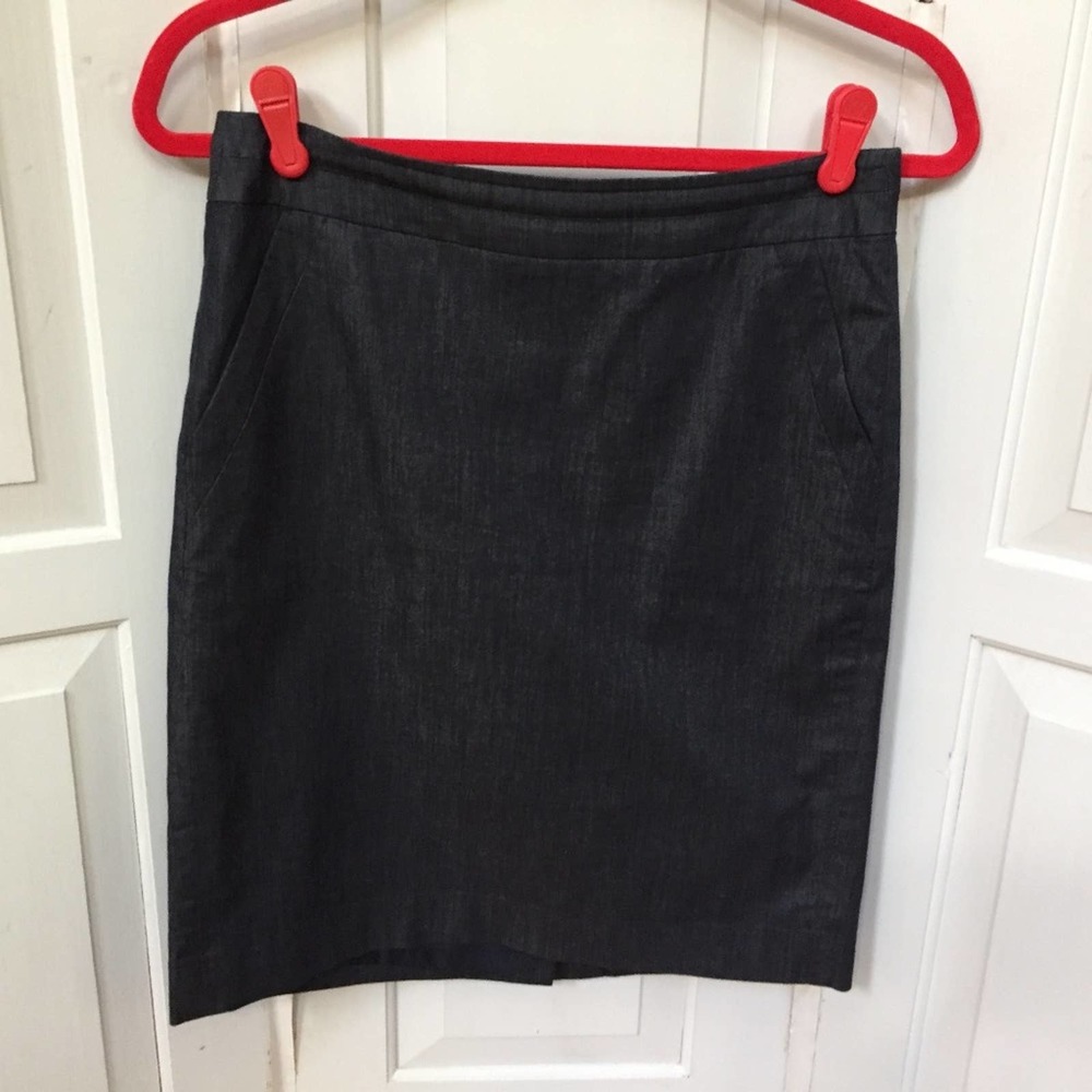 LOFT Dark Gray Pencil Skirt